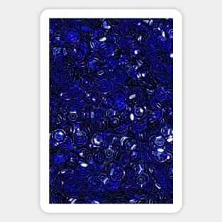 Blue Scattered Sequins Magnet